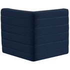 Meridian Furniture Quincy Velvet Modular Cloud-Like Comfort Corner Chair - Chairs