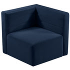 Meridian Furniture Quincy Velvet Modular Cloud-Like Comfort Corner Chair - Chairs