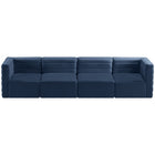 Meridian Furniture Quincy Velvet Modular Cloud-Like Comfort Sofa S126 - Sofas