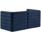 Meridian Furniture Quincy Velvet Modular Cloud-Like Comfort Sofa S63 - Sofas