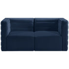Meridian Furniture Quincy Velvet Modular Cloud-Like Comfort Sofa S63 - Sofas