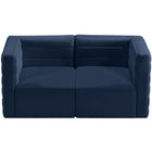 Meridian Furniture Quincy Velvet Modular Cloud-Like Comfort Sofa S63 - Sofas