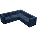 Meridian Furniture Quincy Velvet Modular Cloud-Like Comfort Sectional 5C - Sofas