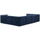 Meridian Furniture Quincy Velvet Modular Cloud-Like Comfort Sectional - Sofas