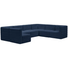 Meridian Furniture Quincy Velvet Modular Cloud-Like Comfort Sectional - Sofas