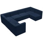 Meridian Furniture Quincy Velvet Modular Cloud-Like Comfort Sectional - Sofas