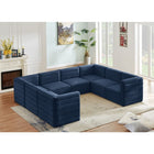 Meridian Furniture Quincy Velvet Modular Cloud-Like Comfort Sectional 8A - Sofas