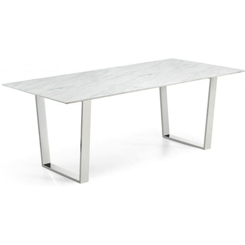Meridian Furniture Carlton Chrome Dining Table - Dining Tables