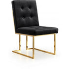 Meridian Furniture Pierre Velvet Dining Chair-Set of 2 - Black - Chairs
