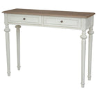 International Caravan Ashbury Bruges Oak Veneer One-drawer Console Table - Antique White - Other Tables