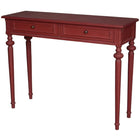 International Caravan Ashbury Bruges Oak Veneer One-drawer Console Table - Antique Red - Other Tables