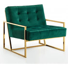 Meridian Furniture Pierre Velvet Accent Chair - Green - Chairs
