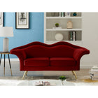 Meridian Furniture Lips Velvet Loveseat - Loveseats