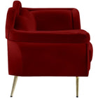 Meridian Furniture Lips Velvet Loveseat - Loveseats