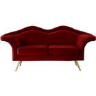 Meridian Furniture Lips Velvet Loveseat - Loveseats