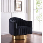 Meridian Furniture Farrah Gold Velvet Chair - Chairs
