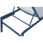 Meridian Furniture Santorini Outdoor Patio Chaise Lounge Chair - Blue Frame - Outdoor Furniture