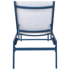 Meridian Furniture Santorini Outdoor Patio Chaise Lounge Chair - Blue Frame - Outdoor Furniture