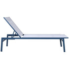 Meridian Furniture Santorini Outdoor Patio Chaise Lounge Chair - Blue Frame - Outdoor Furniture