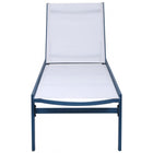 Meridian Furniture Santorini Outdoor Patio Chaise Lounge Chair - Blue Frame - Outdoor Furniture
