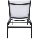 Meridian Furniture Santorini Outdoor Patio Chaise Lounge Chair - Grey Frame - Outdoor Furniture