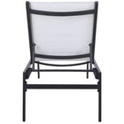 Meridian Furniture Santorini Outdoor Patio Chaise Lounge Chair - Grey Frame - Outdoor Furniture