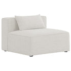 Meridian Furniture Cube Modular Armless Chair - Cream - Chairs
