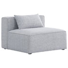 Meridian Furniture Cube Modular Armless Chair - Grey - Chairs