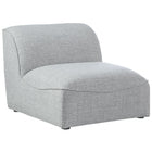 Meridian Furniture Miramar Modular Armless Chair - Grey - Chairs