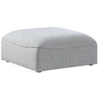 Meridian Furniture Miramar Ottoman - Grey - Ottomans