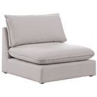 Meridian Furniture Mackenzie Modular Armless Chair - Beige - Chairs