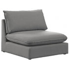 Meridian Furniture Mackenzie Modular Armless Chair - Grey - Chairs