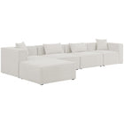 Meridian Furniture Cube Modular Sectional 5A - Cream - Sofas
