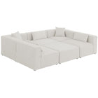 Meridian Furniture Cube Modular Sectional 6C - Cream - Sofas