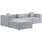 Meridian Furniture Cube Modular Sectional 4A - Grey - Sofas