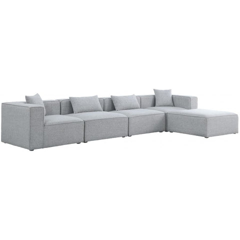 Meridian Furniture Cube Modular Sectional 5A - Grey - Sofas