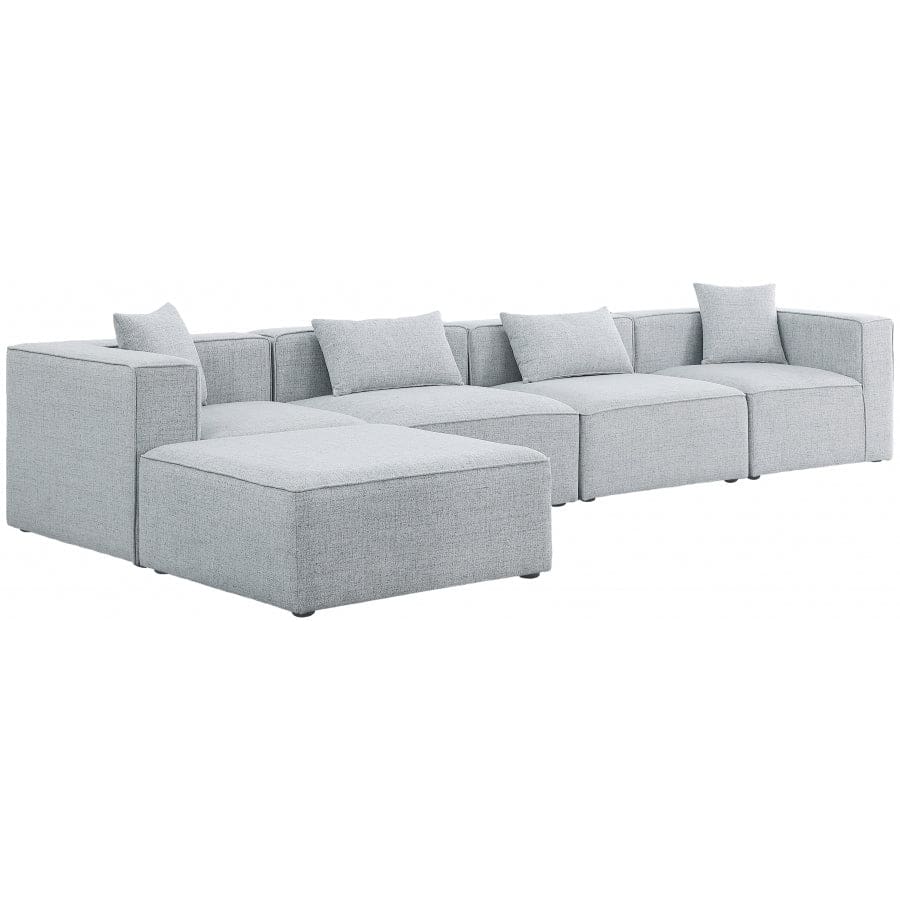 Meridian Furniture Cube Modular Sectional 5A - Grey - Sofas