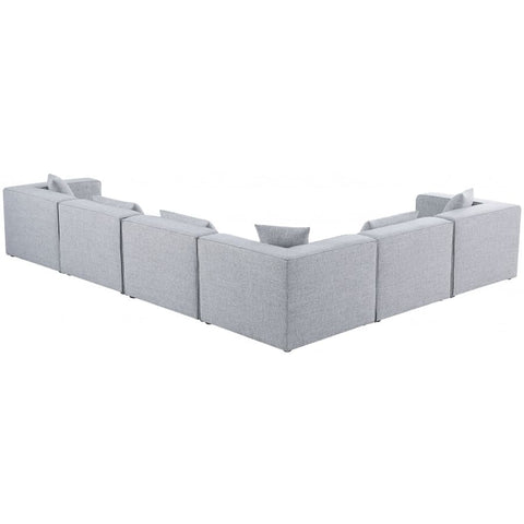 Meridian Furniture Cube Modular Sectional 6A - Grey - Sofas