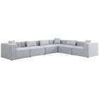 Meridian Furniture Cube Modular Sectional 6A - Grey - Sofas