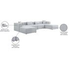 Meridian Furniture Cube Modular Sectional 6B - Sofas