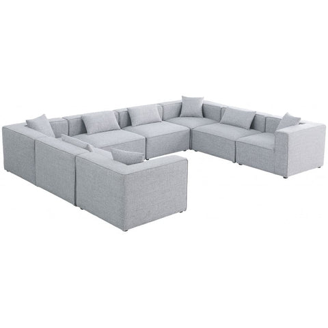 Meridian Furniture Cube Modular Sectional 8A - Grey - Sofas