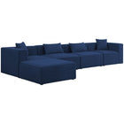 Meridian Furniture Cube Modular Sectional 5A - Navy - Sofas