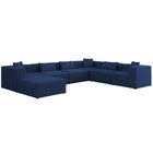 Meridian Furniture Cube Modular Sectional 7As - Navy - Sofas