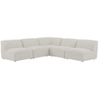 Meridian Furniture Miramar Modular Sectional 5B - Cream - Sofas