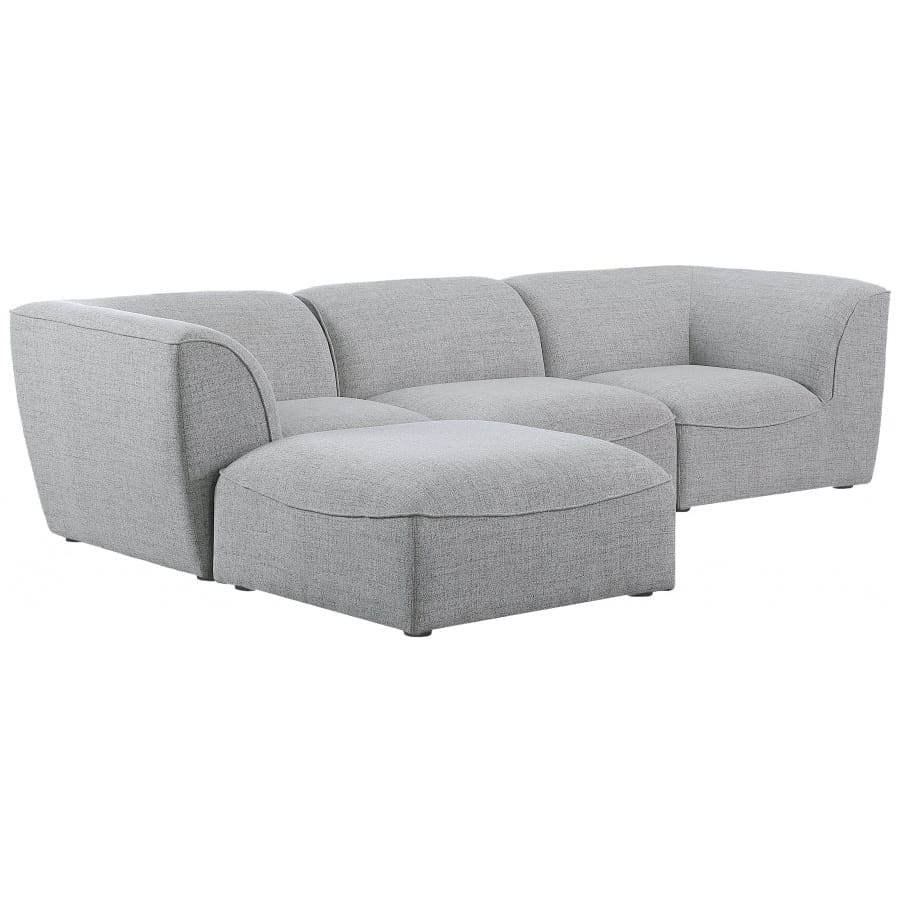 Meridian Furniture Miramar Modular Sectional 4A - Grey - Sofas