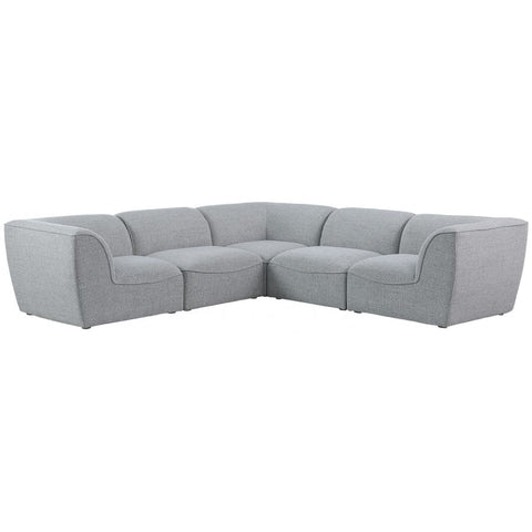 Meridian Furniture Miramar Modular Sectional 5C - Grey - Sofas