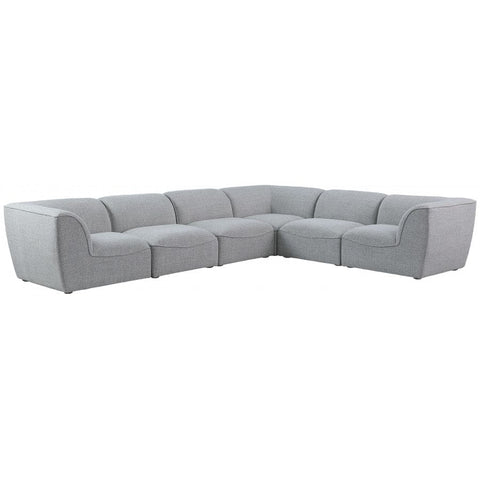 Meridian Furniture Miramar Modular Sectional 6B - Grey - Sofas