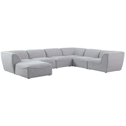 Meridian Furniture Miramar Modular Sectional 7A - Grey - Sofas