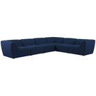 Meridian Furniture Miramar Modular Sectional 6B - Navy - Sofas