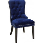 Meridian Furniture Nikki Velvet Dining Chair-Set of 2 - Navy - Dining Chairs